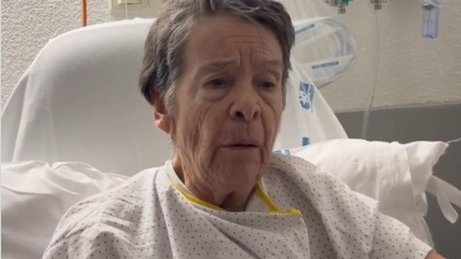 Maricarmen, mentre era atesa a l'hospital