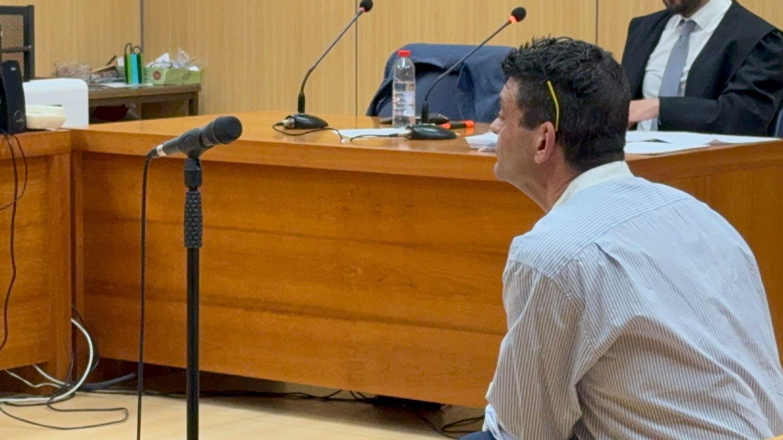 L'acusat durant el juí