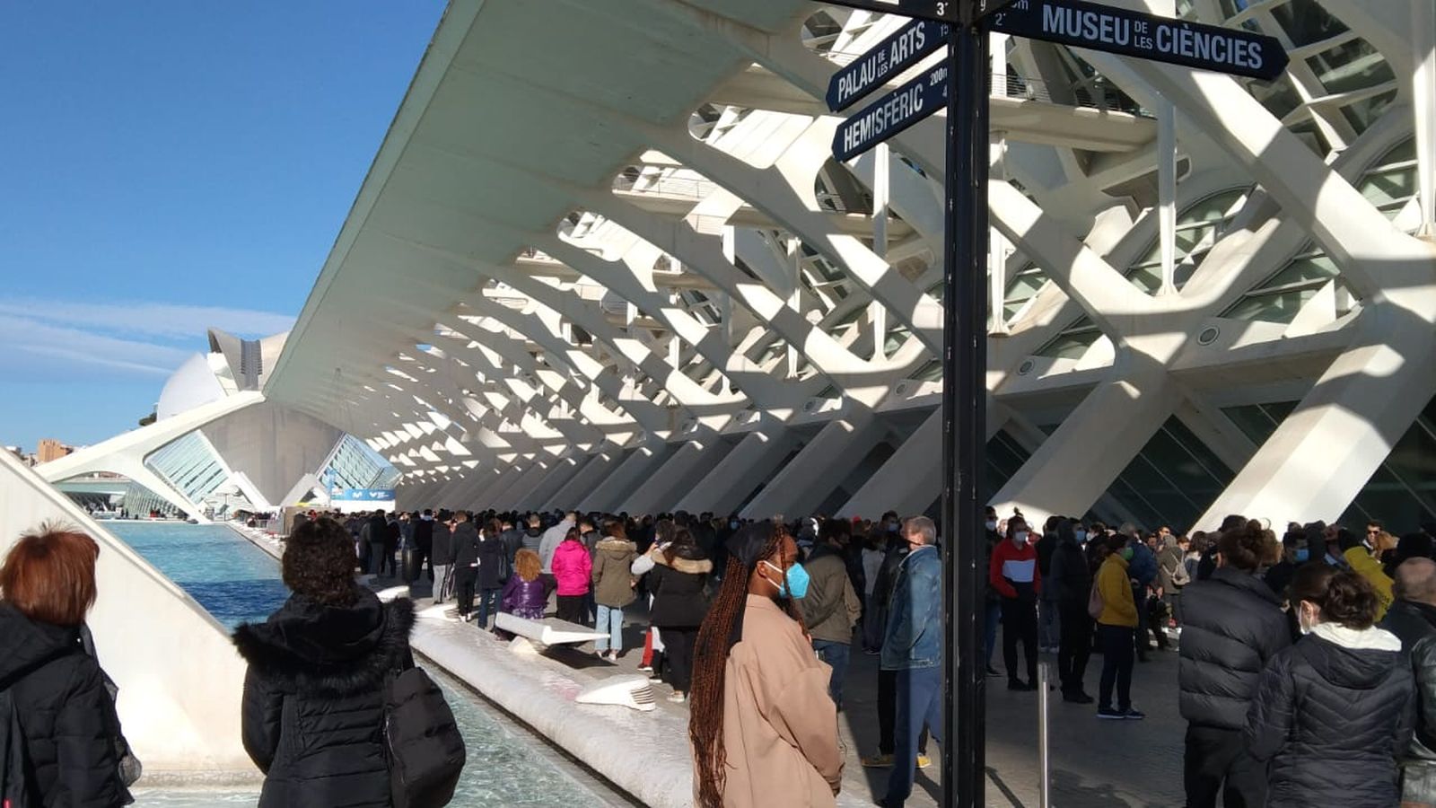Cues de vacunació aquest divendres al Museu de les Ciències de València