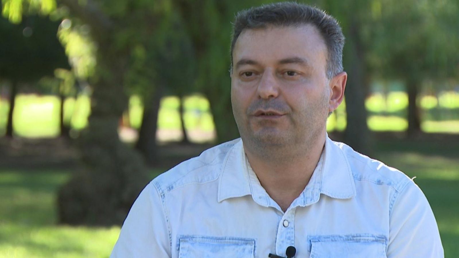 Ararat Ghukasyan, president de l'associació armènia Ararat, durant l'entrevista