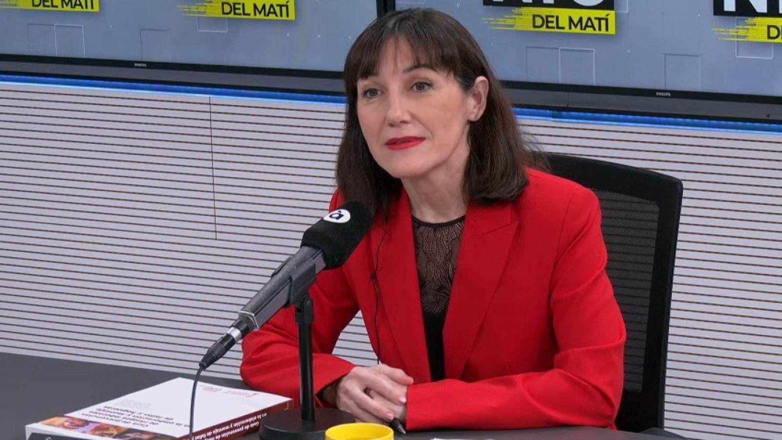 Silvia Parra, responsable d'Inspecció de Treball de la província de València, durant la  intervenció en 'Les notícies del matí'