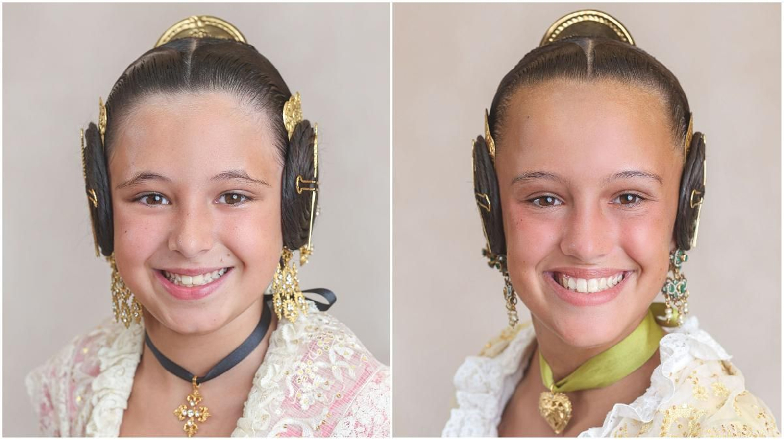 D'esquerra a dreta: Lara Vizcaíno i María Requeni