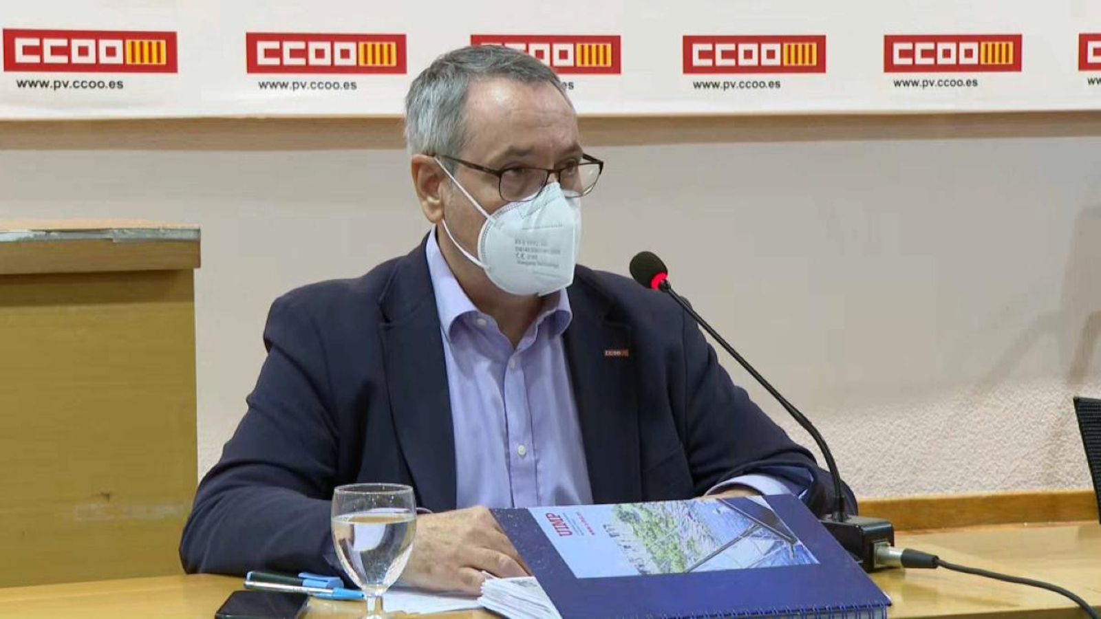 El ja exsecretari general de CCOO PV, en la roda de premsa que ha oferit aquest dimecres