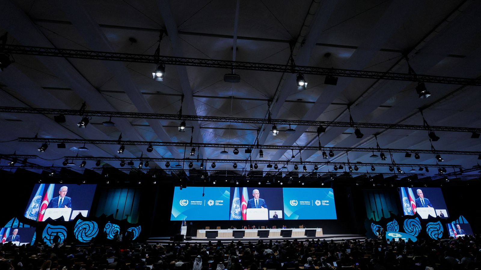 Mukhtar Babayev, president de la COP29, parla a la cimera de les Nacions Unides sobre el canvi climàtic COP29