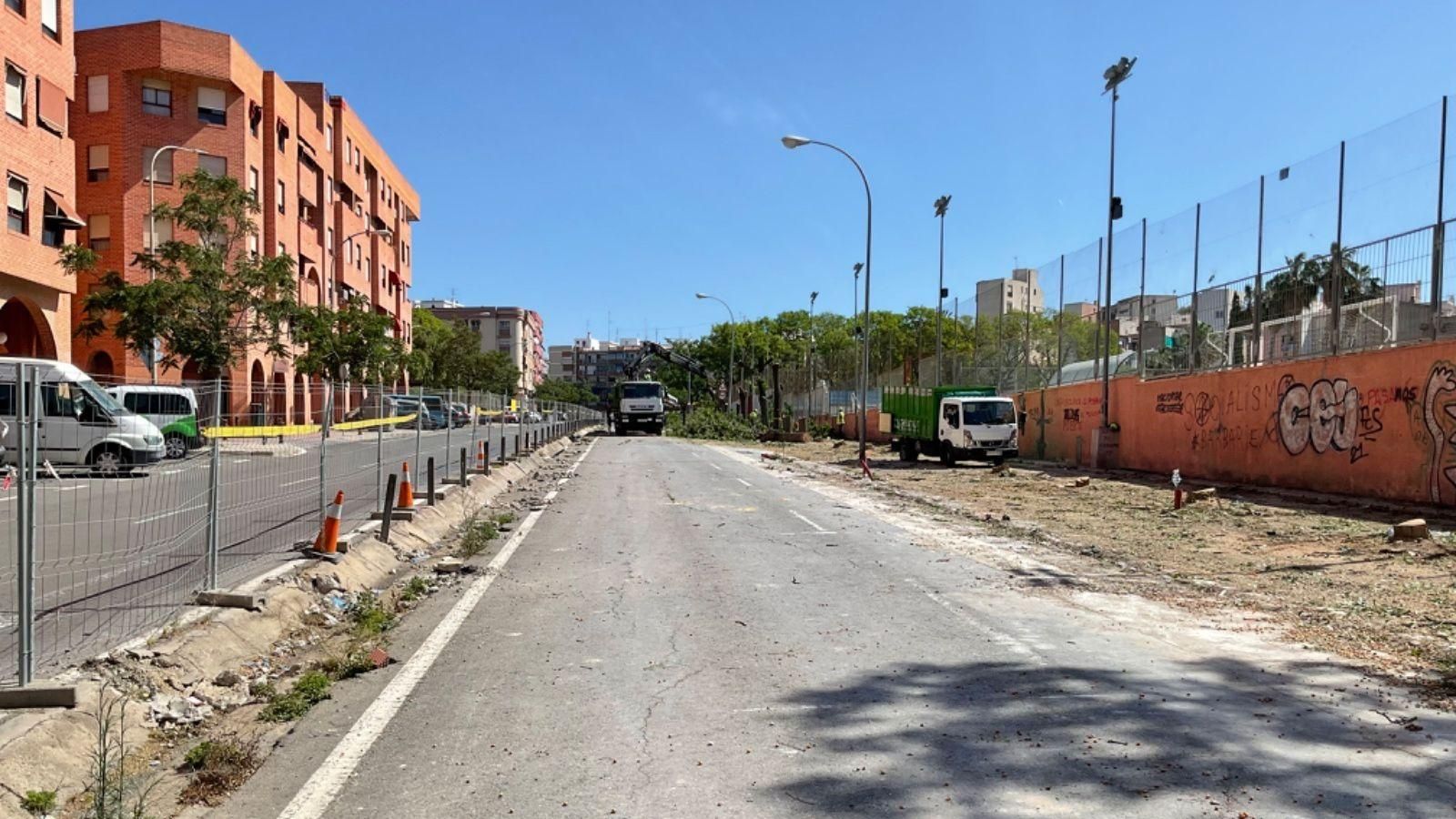Obres de la plaça Sant Blai a Alacant