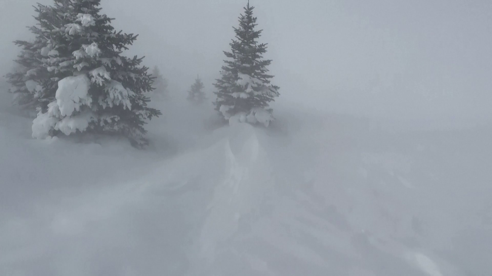 Paisatge de Dakota del Nord, on el fort vent dificultava la visibilitat a pocs metres