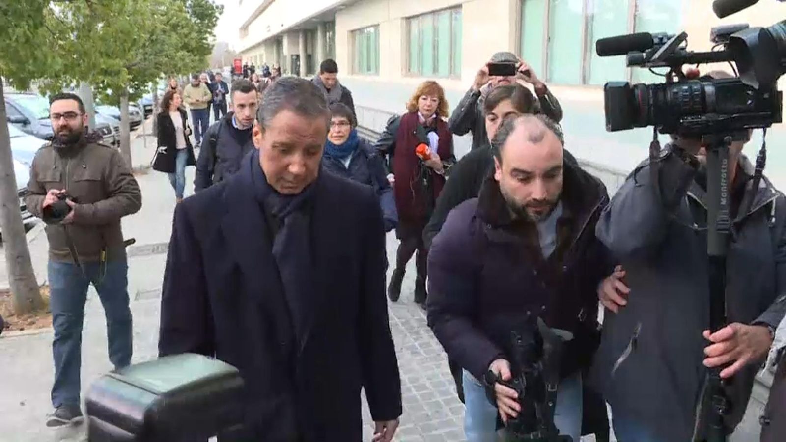 L'expresident de la Generalitat Eduardo Zaplana, a la Ciutat de la Justícia de València