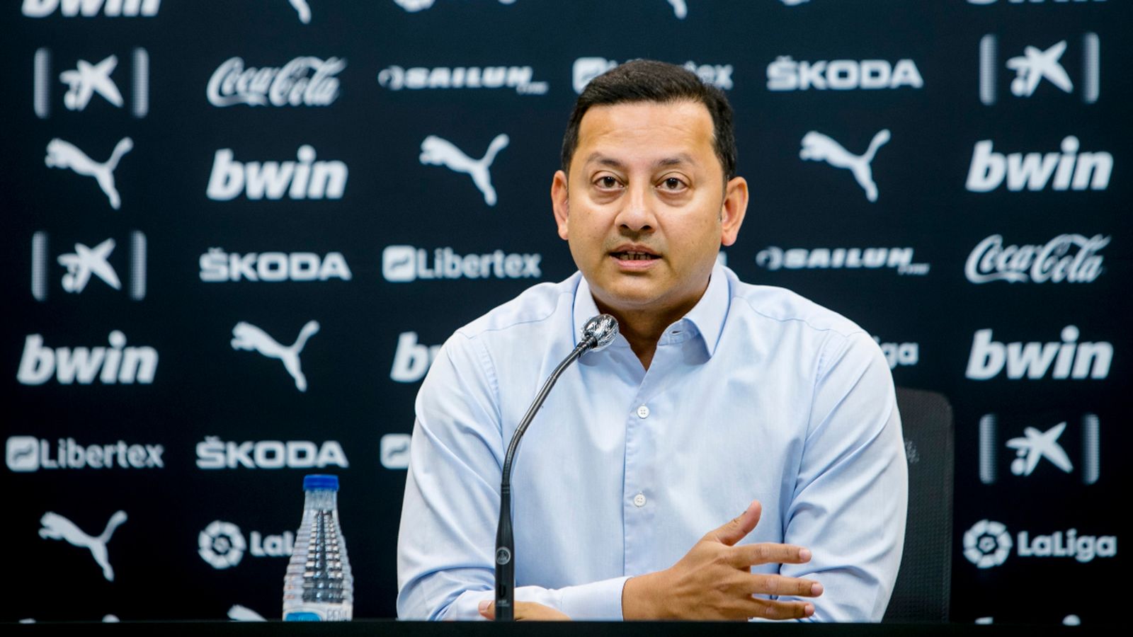 El president del València CF, Anil Murthy, en una imate d'arxiu