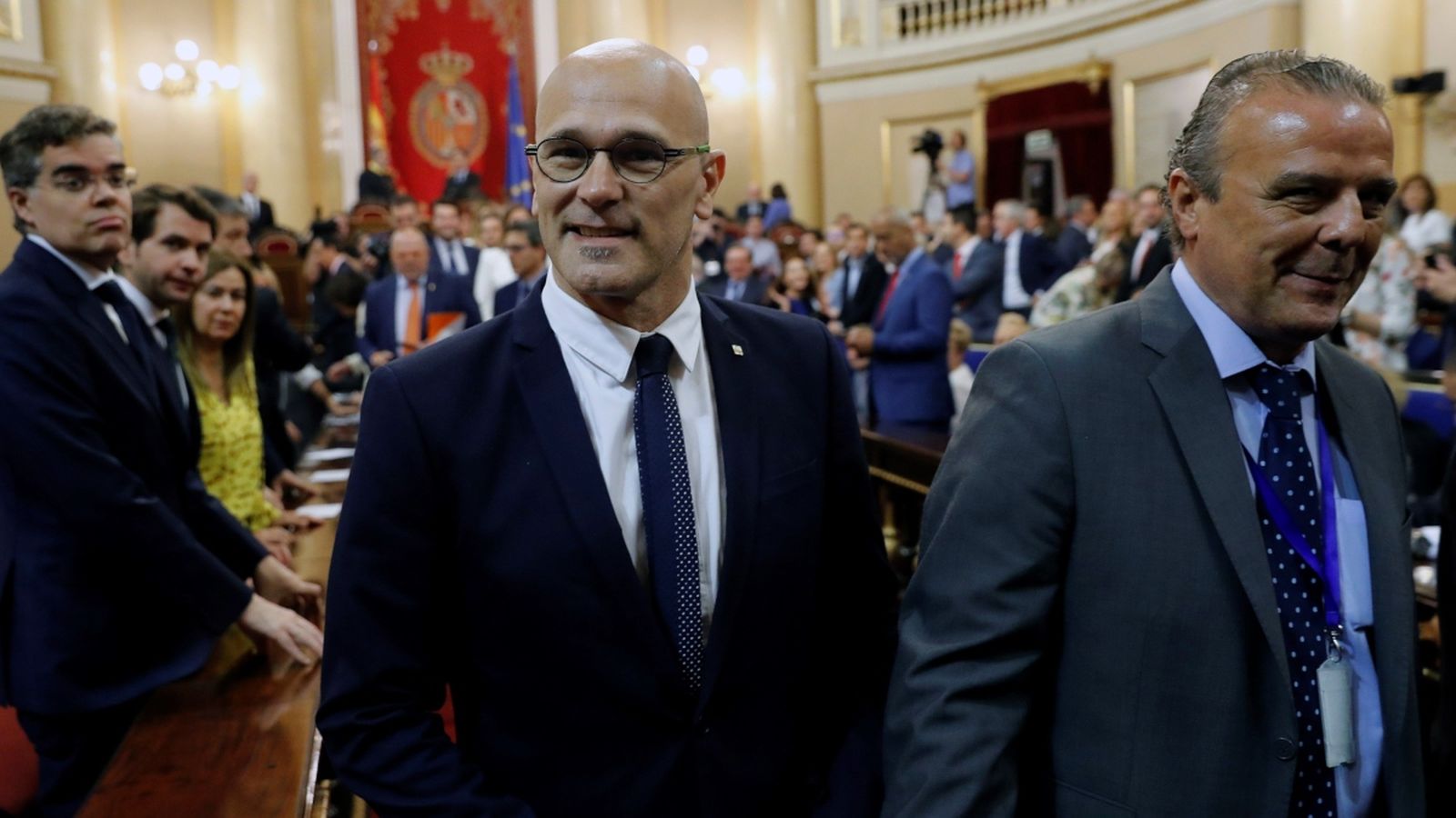 Romeva, el dia de la constitució del Senat