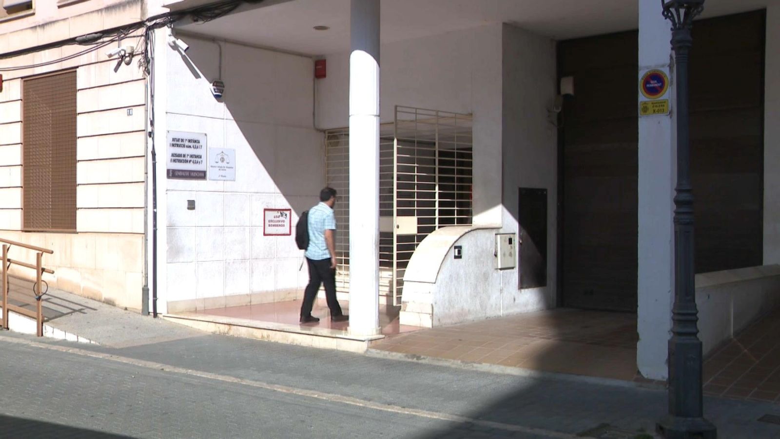 Jutjat d'Alzira que investiga l'assassinat de Wafaa Sabbah, en una imatge d'aquest divendres
