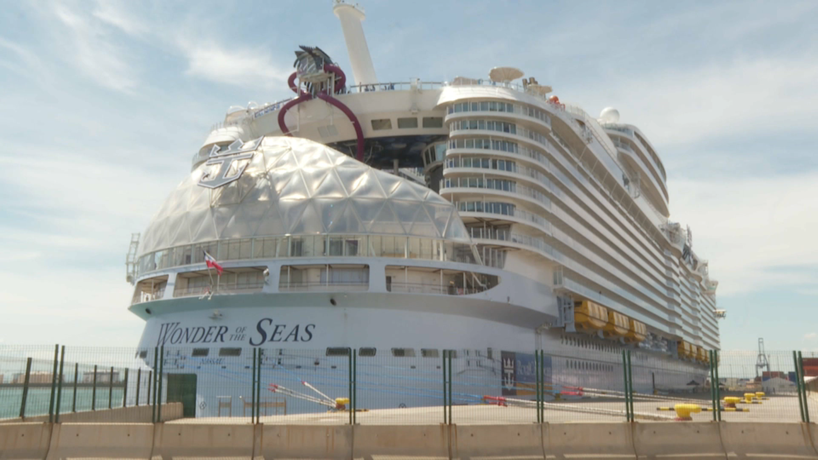 El creuer Wonder of the Seas, aquest dissabte a València