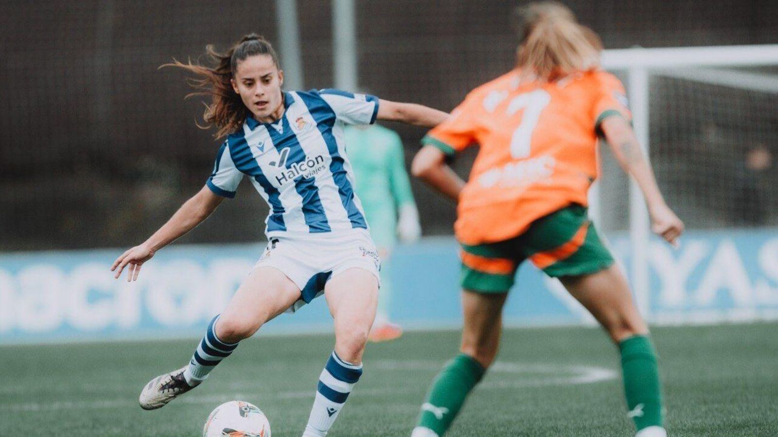 Marina Martí, en una acció del duel