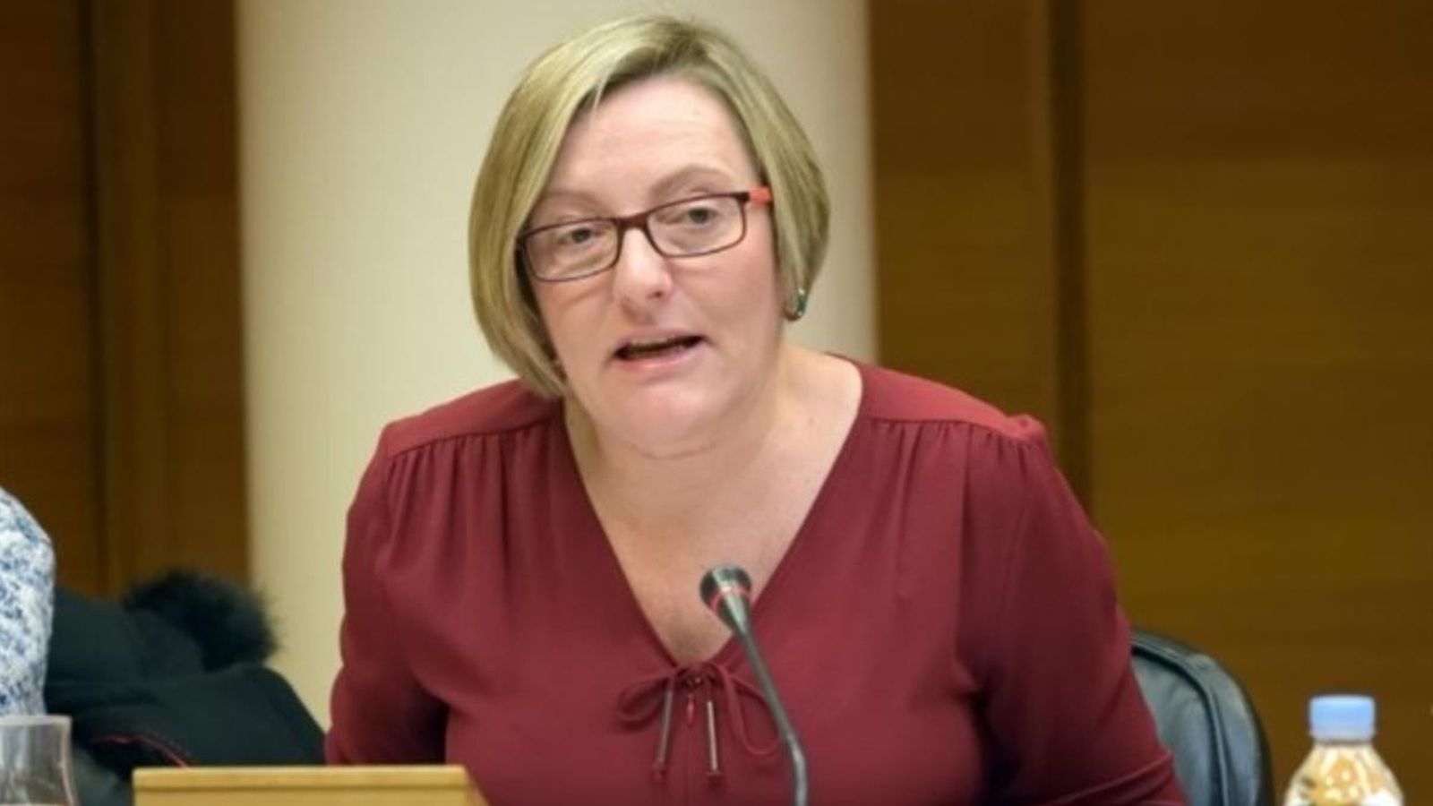 Roda de premsa de la consellera d'Habitatge, Obres Públiques i Vertebració del Territori, María José Salvador