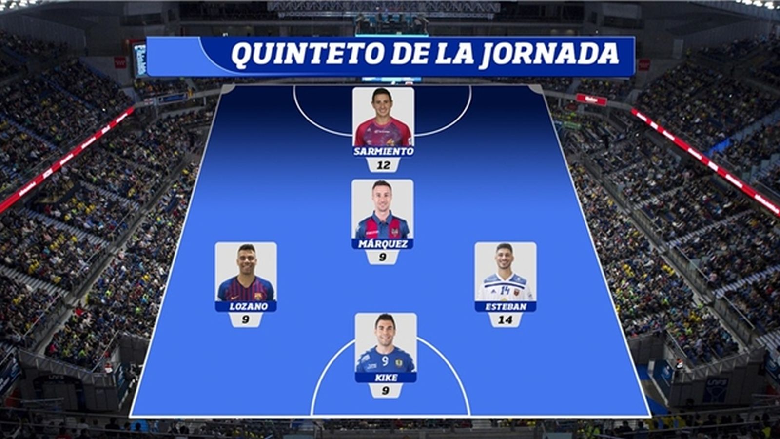 Quintet ideal de la jornada 22 de la LNFS