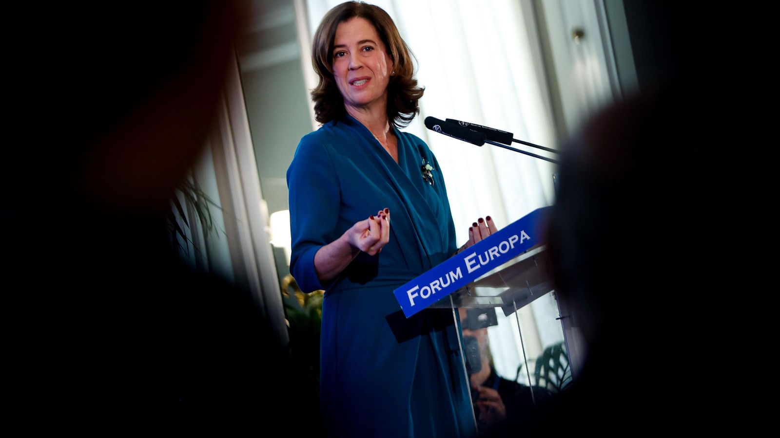 La presidenta de l'Associació Espanyola de Banca, AEB, Alejandra Kindelán