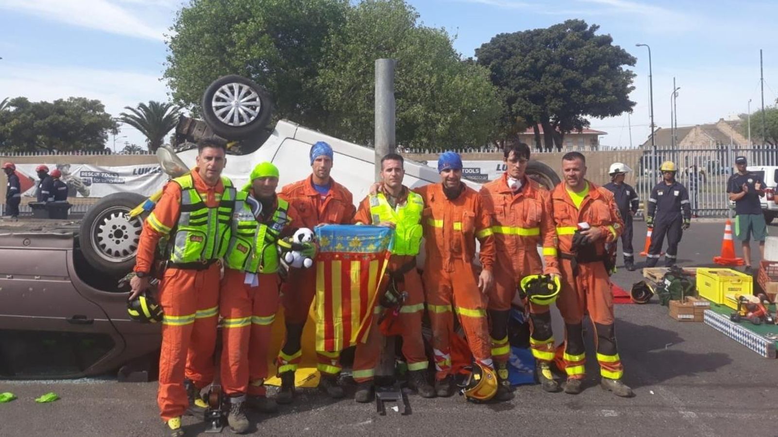L‘equip de Gandia del Consorci Provincial de Bombers de València