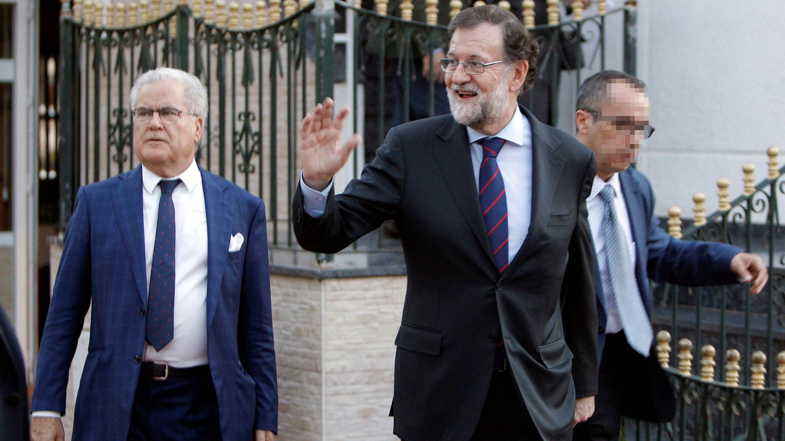 Mariano Rajoy, a l'eixida d'un conegut restaurant de Santa Pola