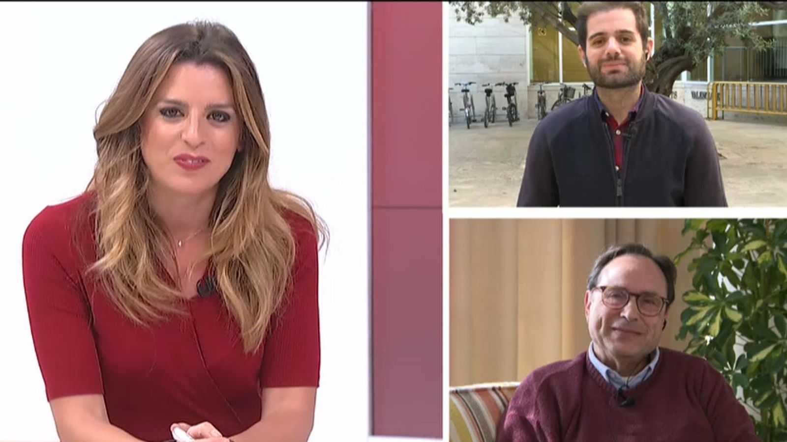 Jesús Salmerón i Vicent Soler en 'À Punt Notícies matí'