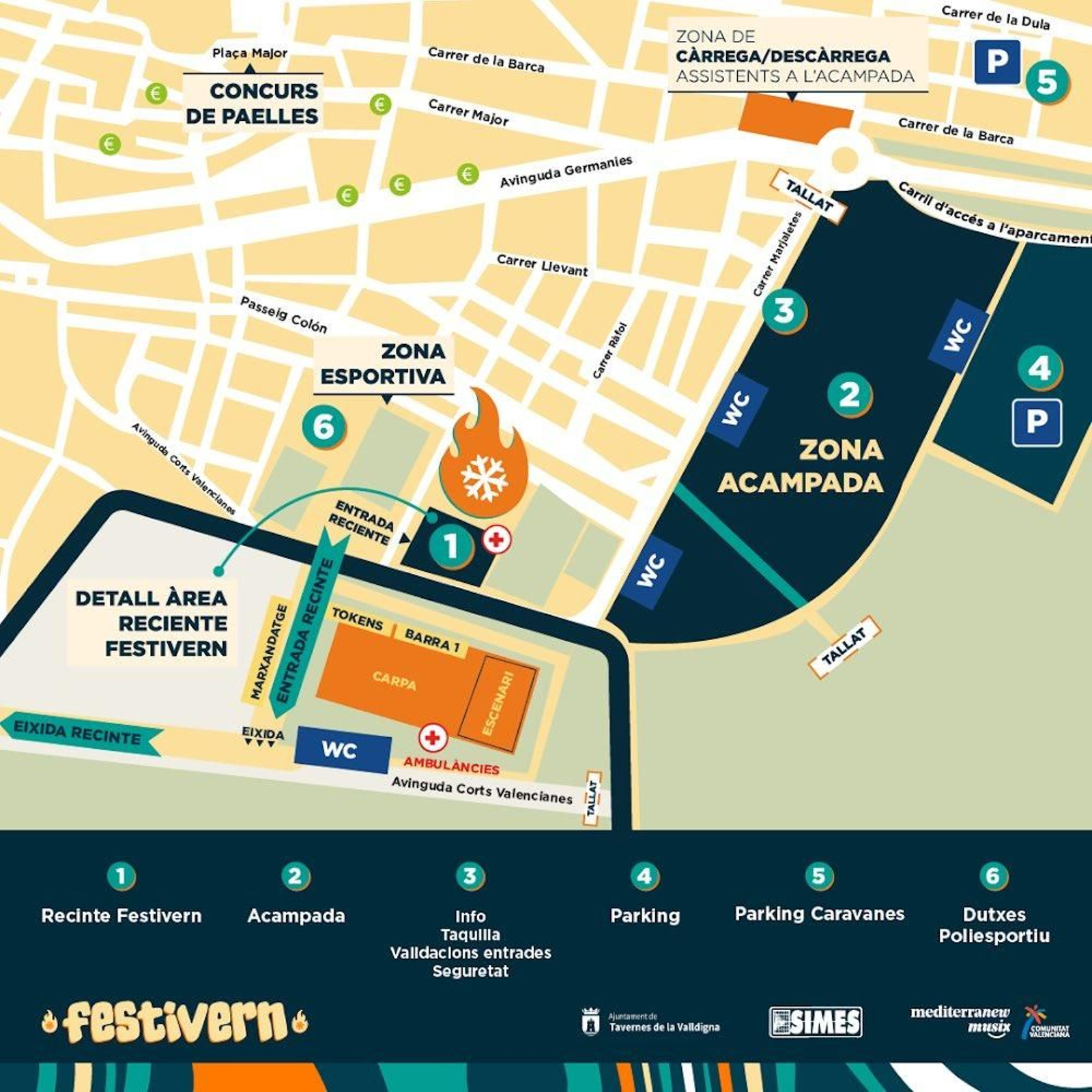 Plànol del festival