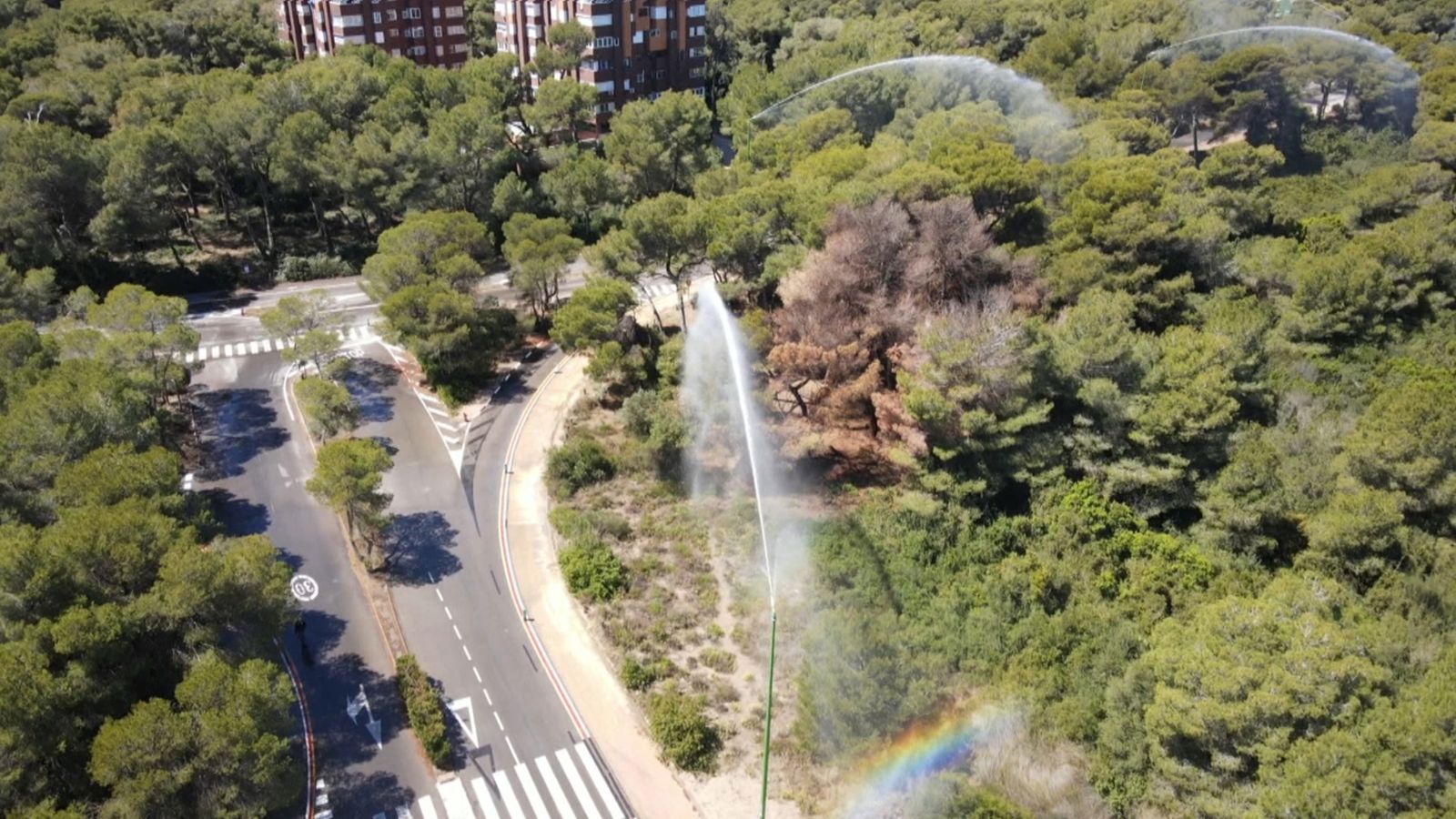 Els canons ajudaran a lluitar contra els incendis forestals al parc