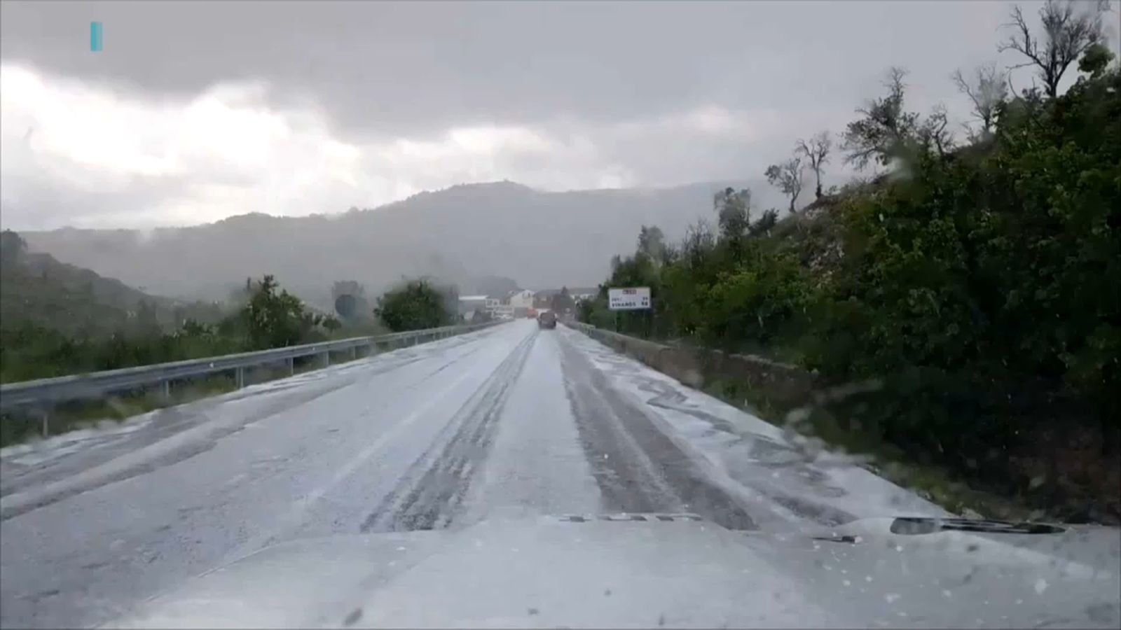 La granissada a Morella ha deixat problemes de trànsit en la CV-12 i l'N-232