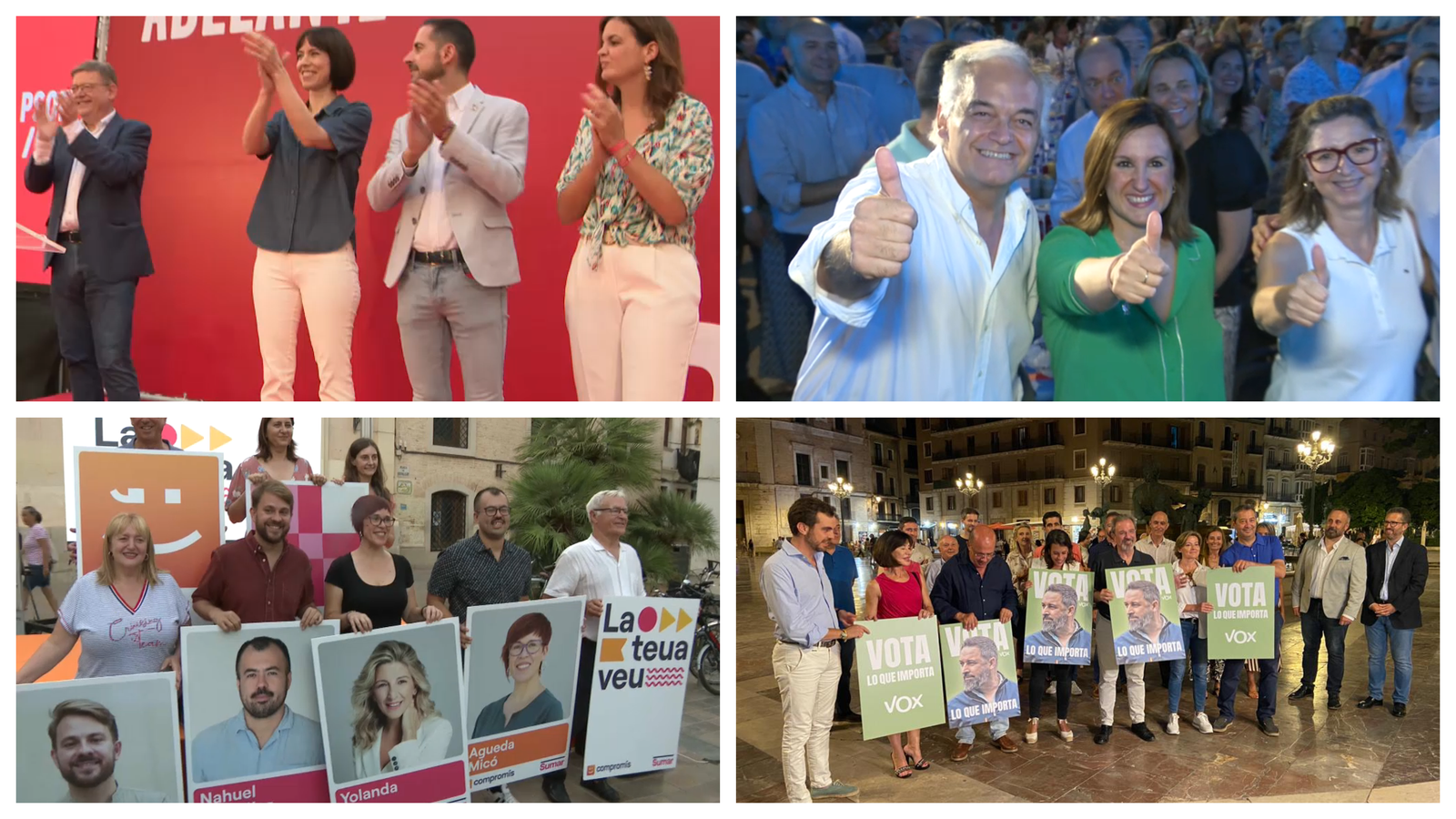 Inici de la campanya electoral del 23J