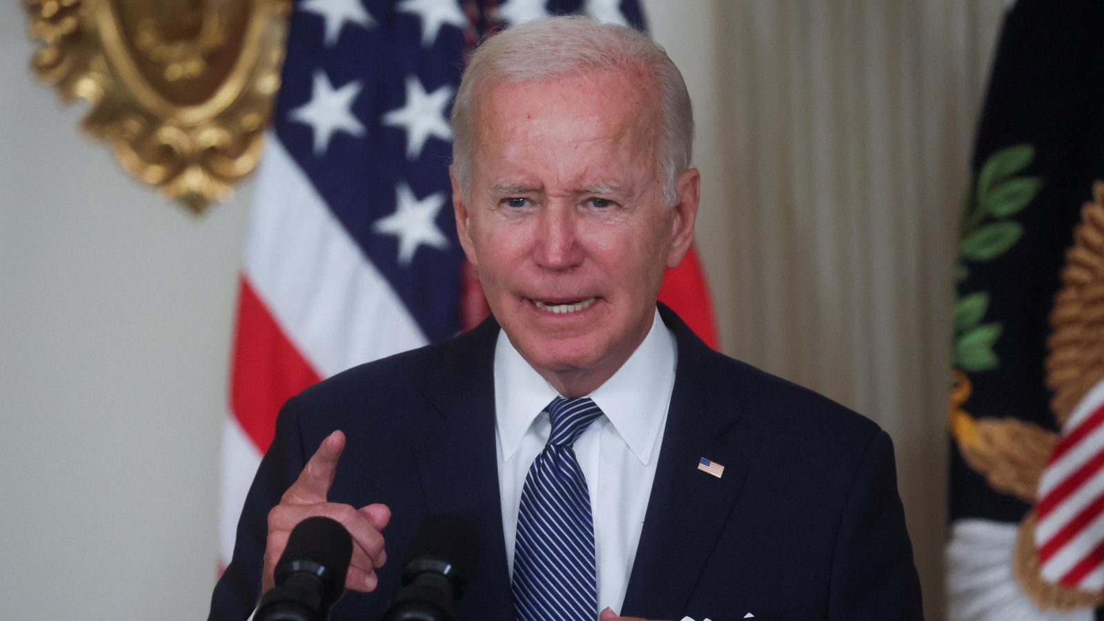 Biden, aquest dimarts durant la presentació de la llei