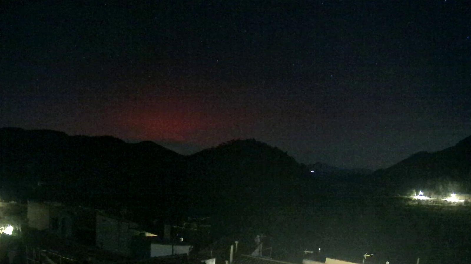 Aurora boreal a Torralba del Pinar, a l'Alt Millars