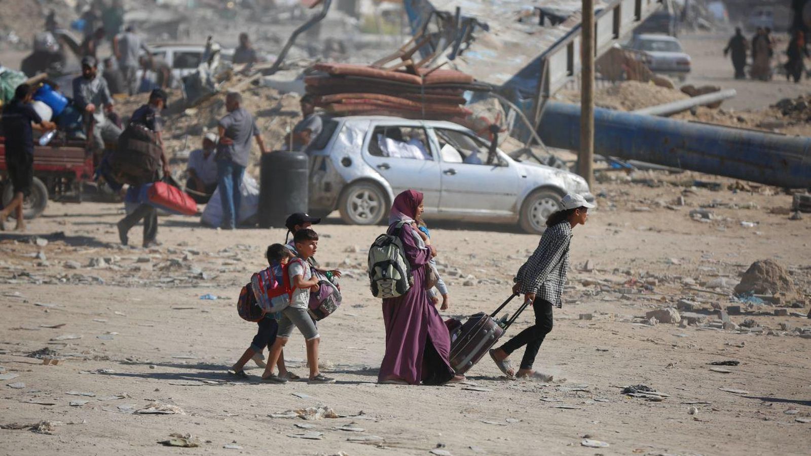 Quasi la totalitat de la població de la Franja de Gaza ha sigut desplaçada