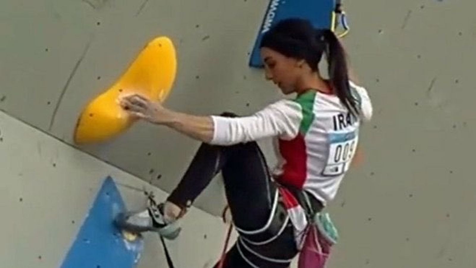 L'escaladora iraniana Elnaz Rekabi