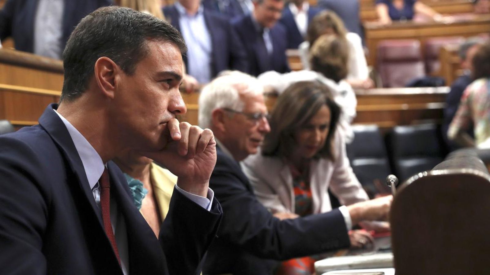 El candidat socialista a la investidura, Pedro Sánchez