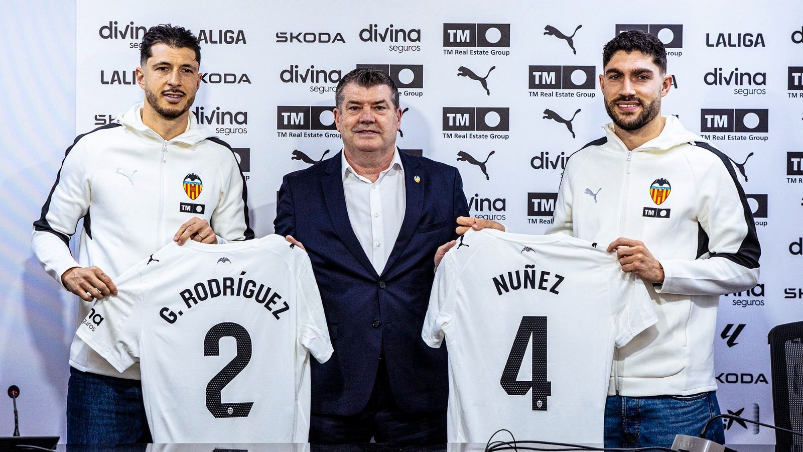 Presentació d'Unai Núñez i Guido Rodríguez