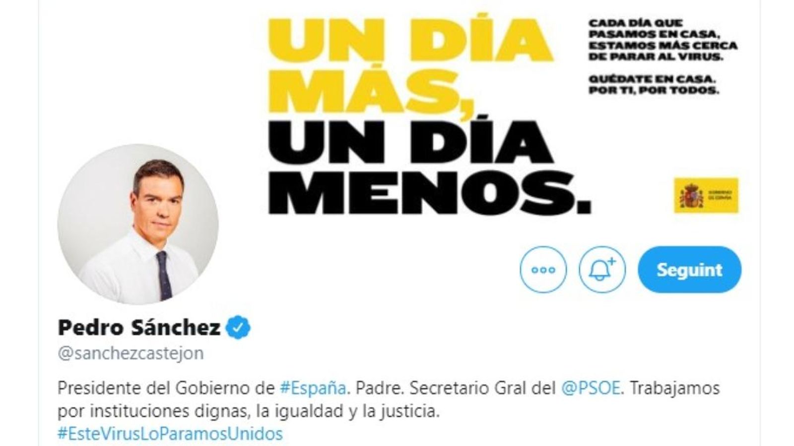 Twitter investiga si el compte de Sánchez és seguit per perfils falsos