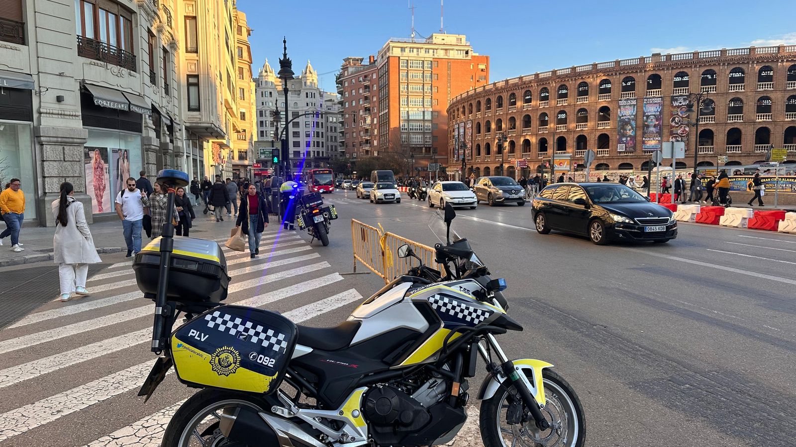 Els carrers del centre de València tanquen al centre durant els caps de setmana de Nadal