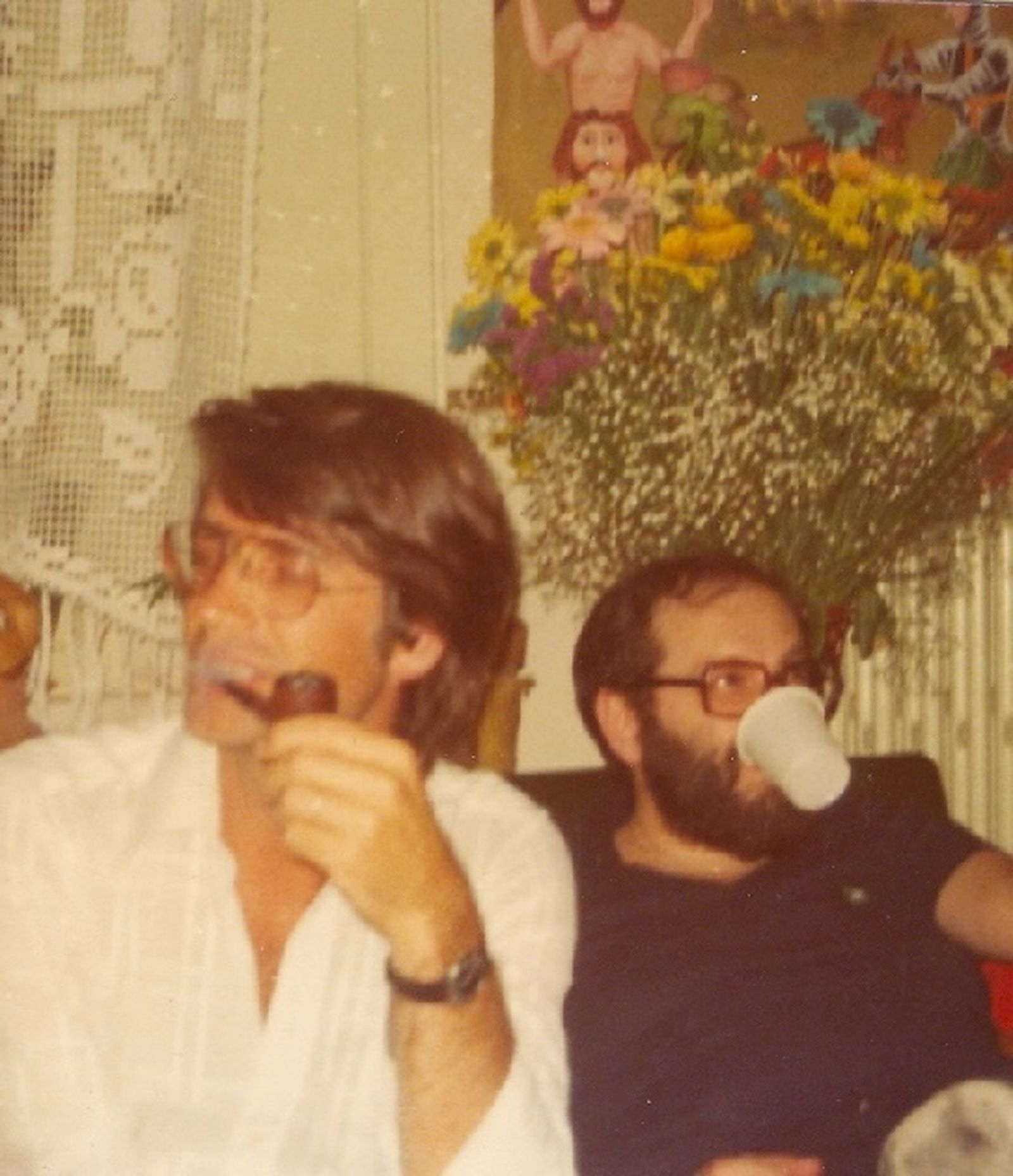 Umberto Eco, amb el lingüista neerlandés Theun van Dijk