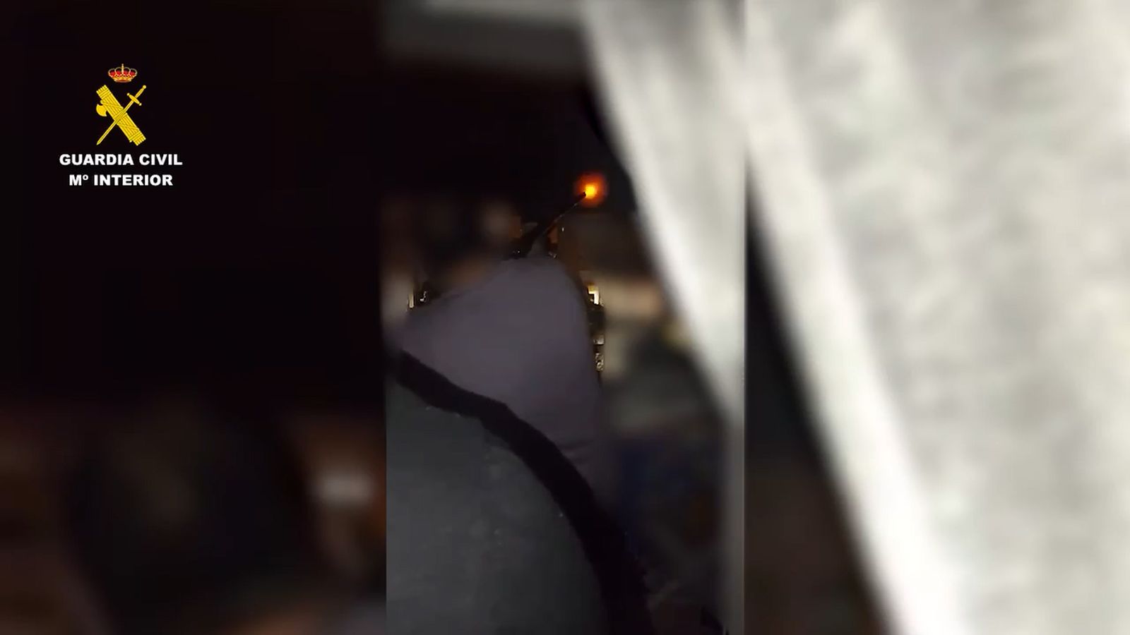 Vídeo d'una font anònima en què es veu l'home detingut disparant