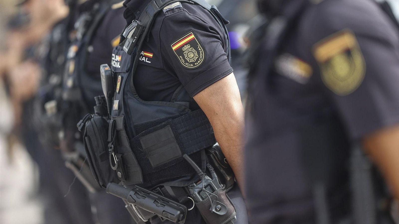 Agents de Policia Nacional, en una imatge d'arxiu Agents de policia nacional en una imatge d'arxiu