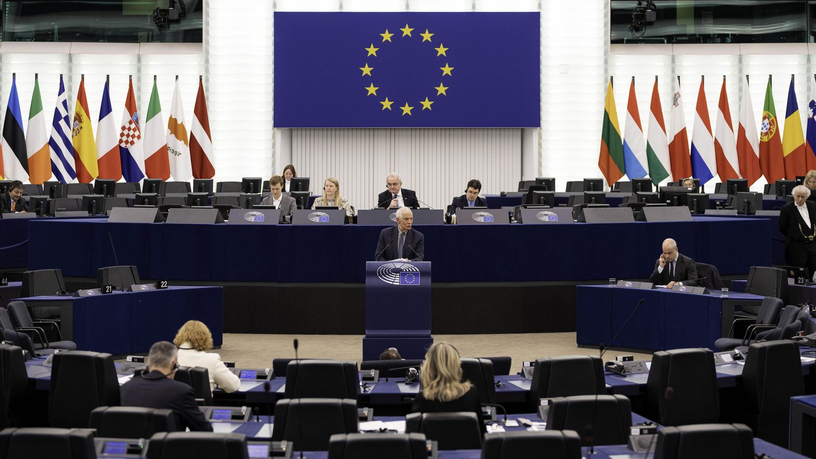 Sesió plenària del Parlament Europeu a Estrasburg, este dimecres