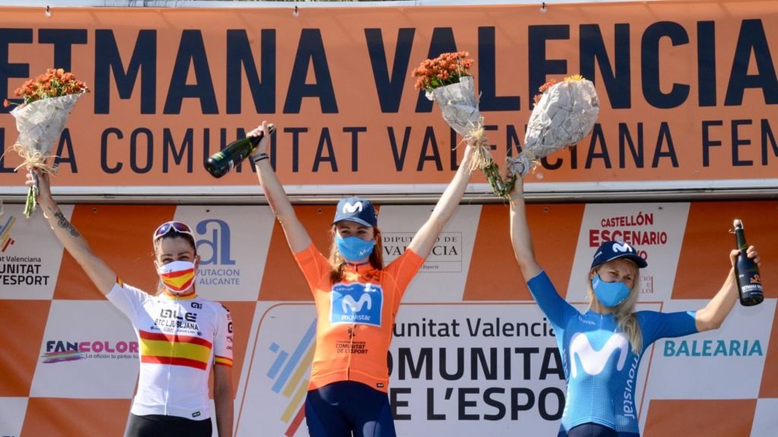 El podi de la Volta Comunitat Valenciana Fèmines