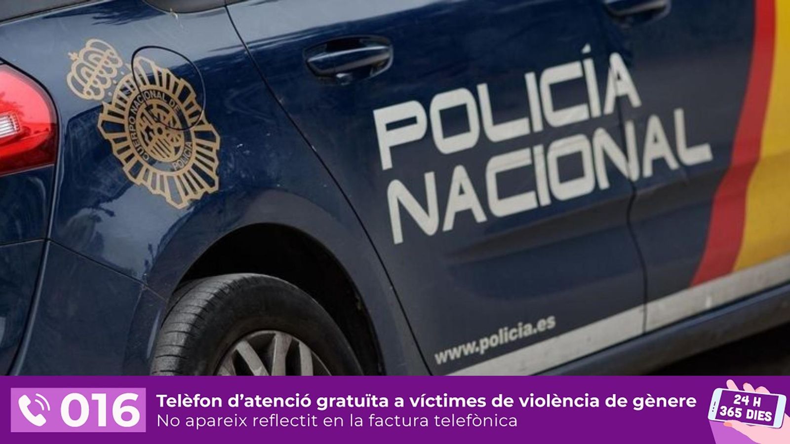 Imatge d'un cotxe de la Policia Nacional