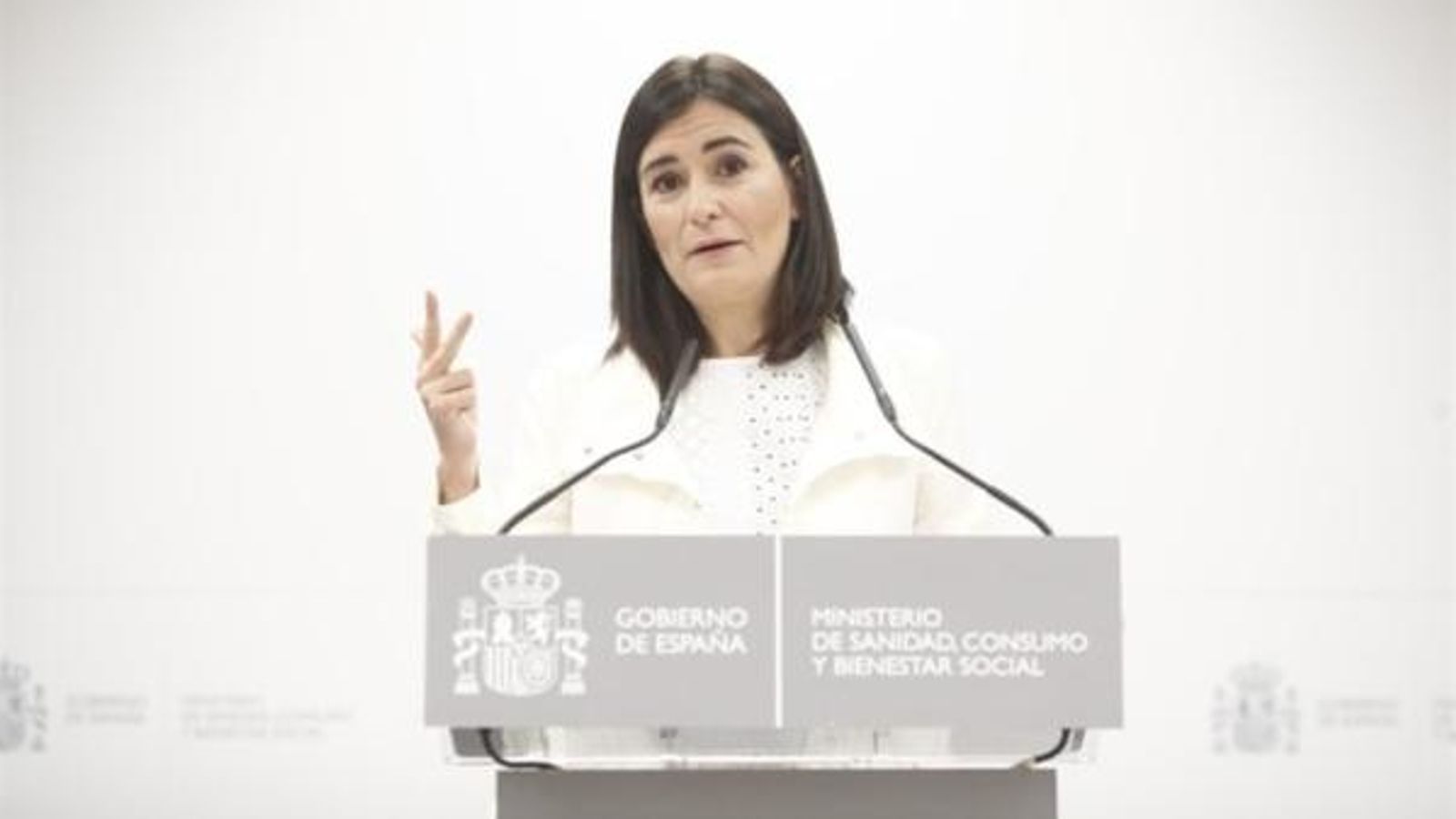 L'exministra de Sanitat, Carmen Montón, durant una de les rodes de premsa en què ha donat explicacions sobre el màster