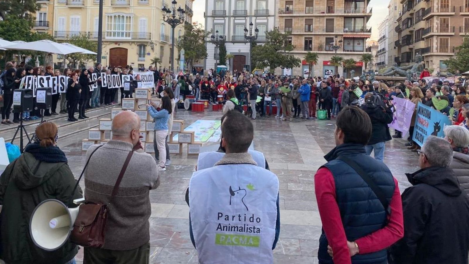 Concentració de Pacma a València Concentració de Pacma a València