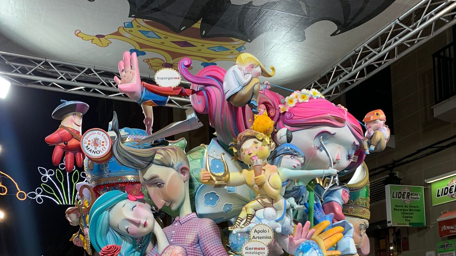 Falla "Germans", a Convent de Jerusalem, falla infantil guanyadora 2021