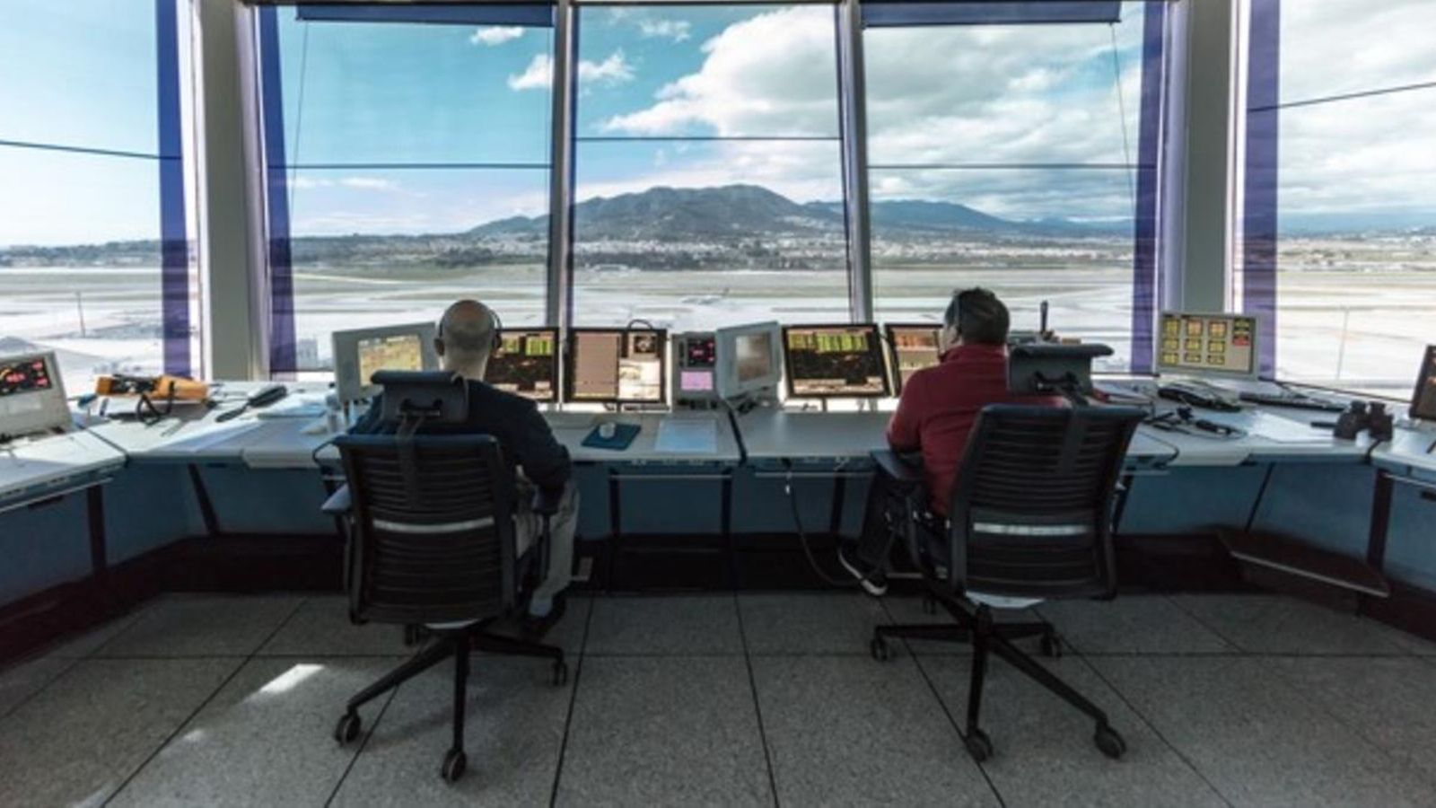 Una cabina de controladors aeris, en una imatge d’arxiu