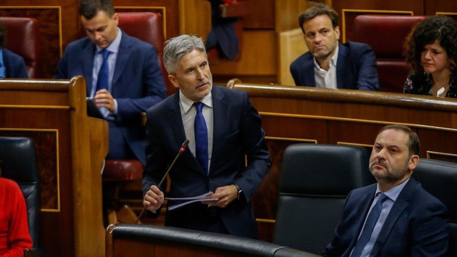 El ministre d'Interior, Fernando Grande-Marlaska, aquest dimecres en el Congrés dels Diputats