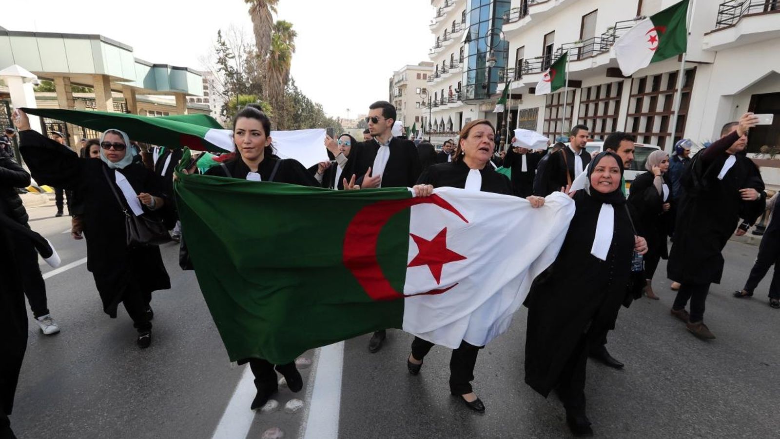 Una de les manifestacions contra el cinqué mandat d'Abdelaziz Bouteflika