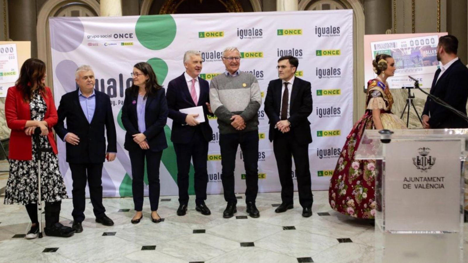 Acte de presentació del cupó de l'ONCE del dia de Sant Josep
