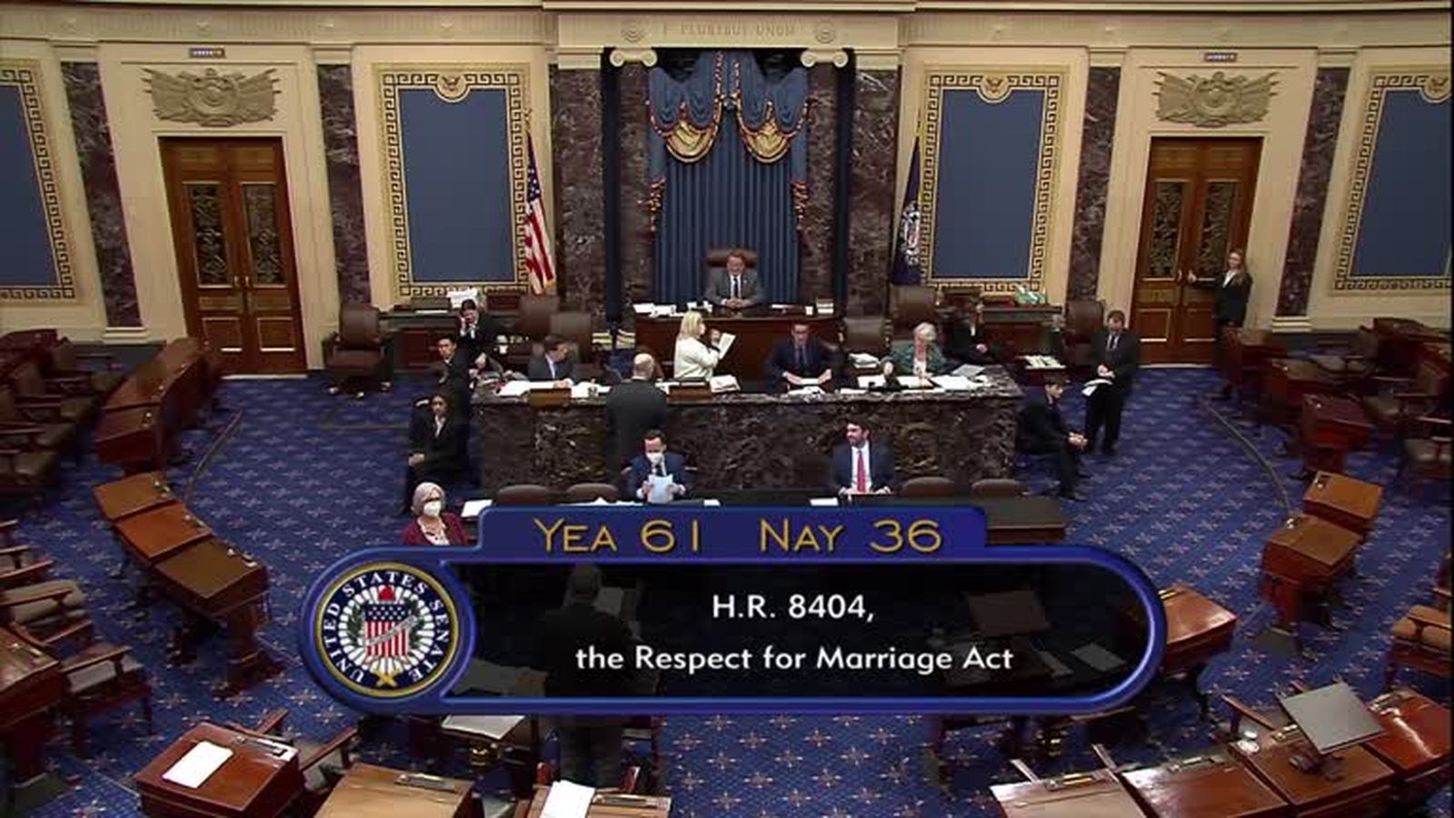 Resultat de la votació al Senat dels Estats Units, aquest dimarts