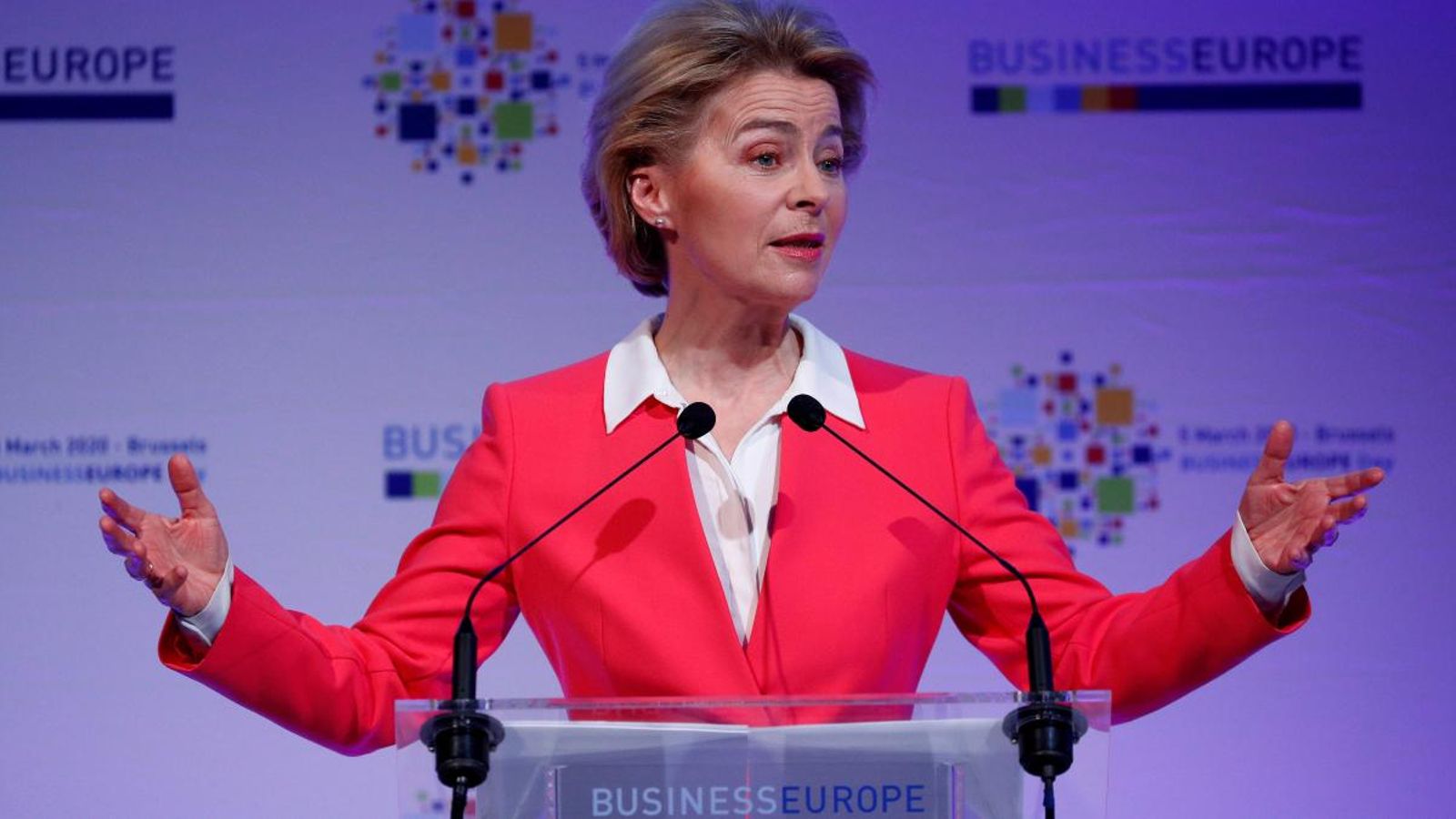 Imatge d'arxiu de la presidenta de la Comissió Europea, Ursula von der Leyen