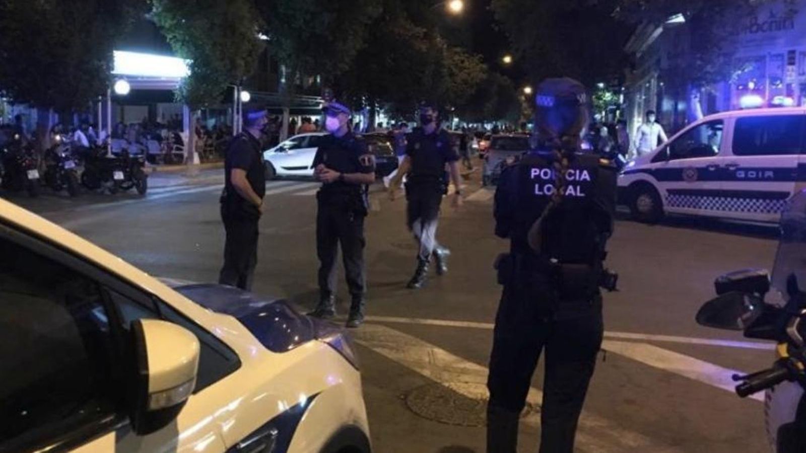 Controls de Policia Local d'Alacant en una imatge d'arxiu